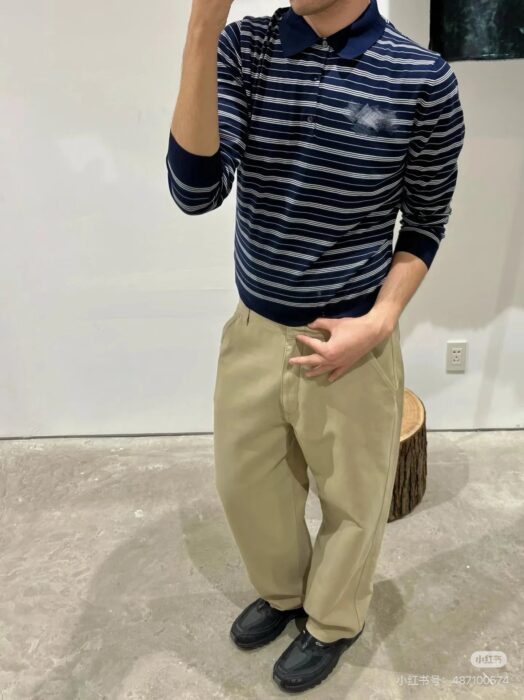 미우미우 스트라이프 긴팔 폴로 / 긴팔티 / 카라티 레플리카 미러급 SA급 S급 고퀄리티 하이엔드 최상급 의류 [남성여성공용] 5