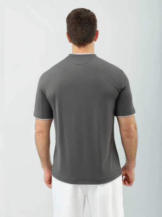 브루넬로쿠치넬리 로고 배색 페이크 레이어링 크루넥 반팔티 6컬러 레플리카 미러급 SA급 S급 고퀄리티 하이엔드 최상급 의류 [남성] 4