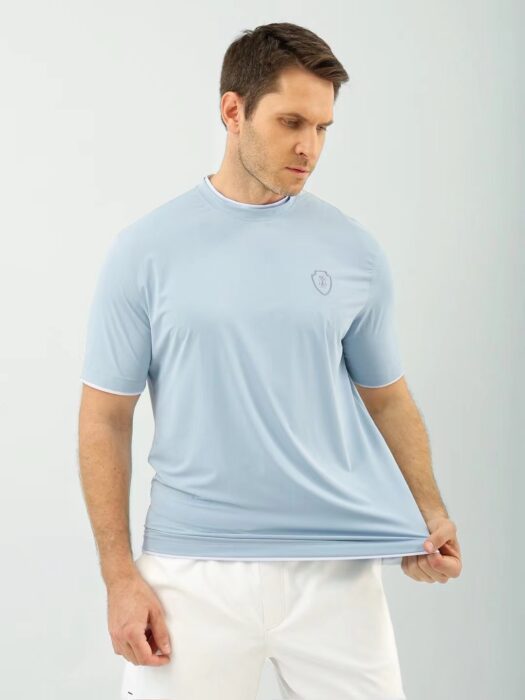 브루넬로쿠치넬리 로고 배색 페이크 레이어링 크루넥 반팔티 6컬러 레플리카 미러급 SA급 S급 고퀄리티 하이엔드 최상급 의류 [남성] 14