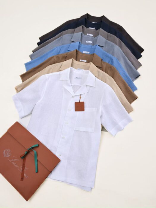 로로피아나 베이직 아마 순색 포켓 반팔 셔츠 8컬러 레플리카 미러급 SA급 S급 고퀄리티 하이엔드 최상급 의류 [남성]