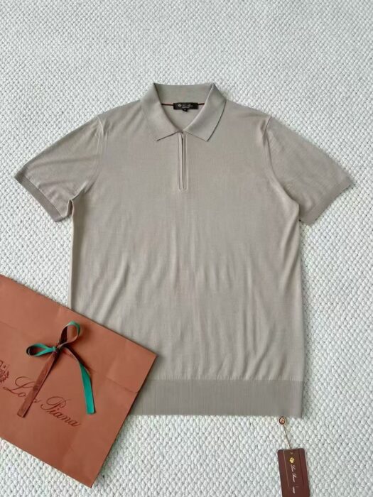 로로피아나 울 순색 반지퍼 폴로 카라티 반팔티 5컬러 레플리카 미러급 SA급 S급 고퀄리티 하이엔드 최상급 의류 [남성] 3