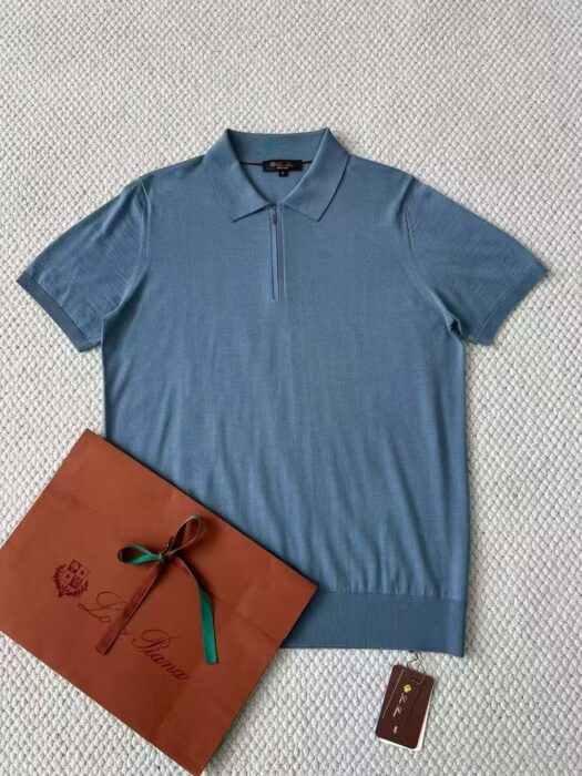 로로피아나 울 순색 반지퍼 폴로 카라티 반팔티 5컬러 레플리카 미러급 SA급 S급 고퀄리티 하이엔드 최상급 의류 [남성] 17