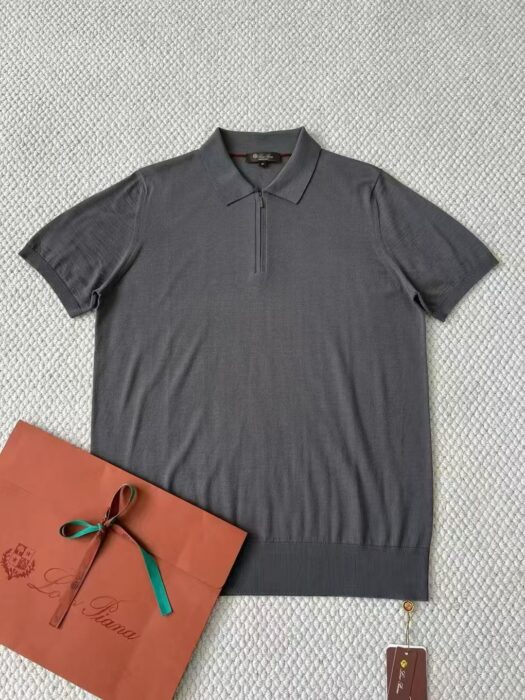 로로피아나 울 순색 반지퍼 폴로 카라티 반팔티 5컬러 레플리카 미러급 SA급 S급 고퀄리티 하이엔드 최상급 의류 [남성] 14