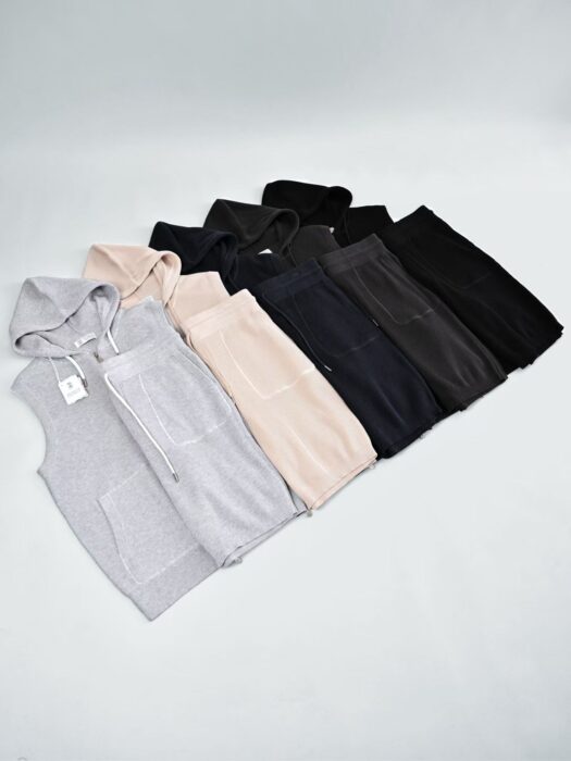 브루넬로쿠치넬리 여름 캐쥬얼 니트 세트 반바지 반팔 후드집업 5컬러 레플리카 미러급 SA급 S급 고퀄리티 하이엔드 최상급 의류 [남성]