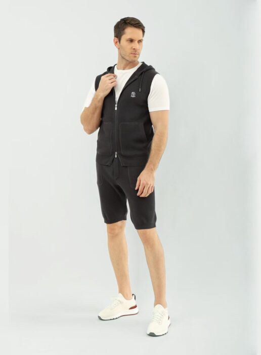 브루넬로쿠치넬리 여름 캐쥬얼 니트 세트 반바지 반팔 후드집업 5컬러 레플리카 미러급 SA급 S급 고퀄리티 하이엔드 최상급 의류 [남성] 3