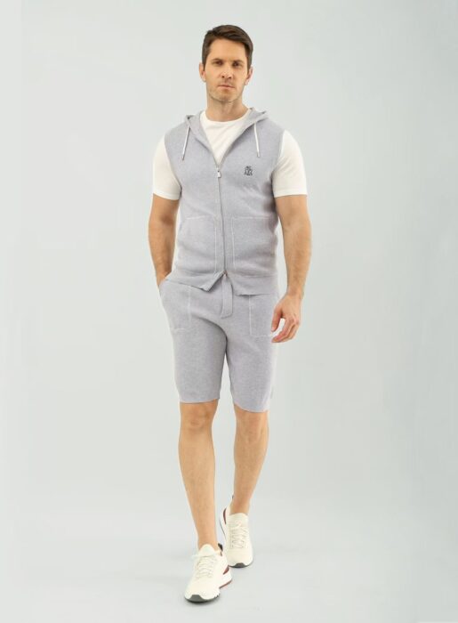 브루넬로쿠치넬리 여름 캐쥬얼 니트 세트 반바지 반팔 후드집업 5컬러 레플리카 미러급 SA급 S급 고퀄리티 하이엔드 최상급 의류 [남성] 21