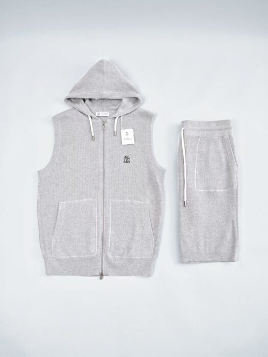 브루넬로쿠치넬리 여름 캐쥬얼 니트 세트 반바지 반팔 후드집업 5컬러 레플리카 미러급 SA급 S급 고퀄리티 하이엔드 최상급 의류 [남성] 23