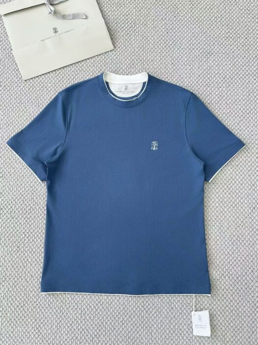 브루넬로쿠치넬리 배색 코튼 크루넥 반팔티 6컬러 레플리카 미러급 SA급 S급 고퀄리티 하이엔드 최상급 의류 [남성] 4