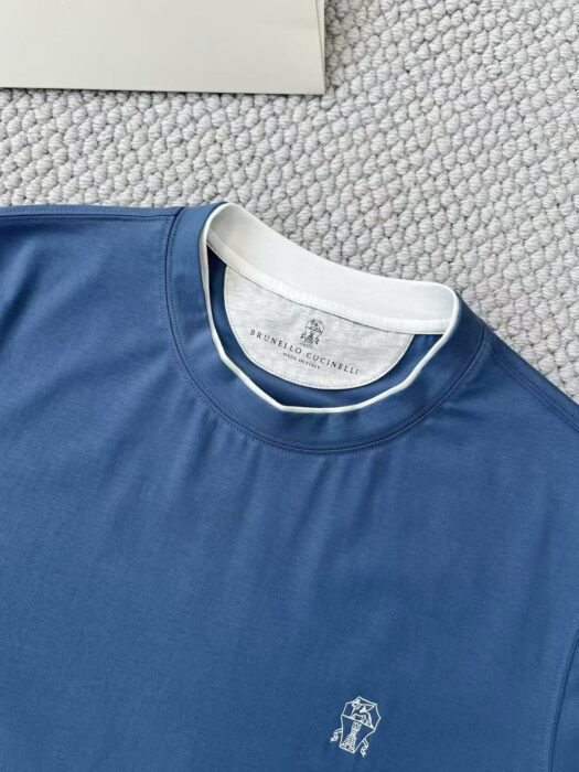 브루넬로쿠치넬리 배색 코튼 크루넥 반팔티 6컬러 레플리카 미러급 SA급 S급 고퀄리티 하이엔드 최상급 의류 [남성] 5