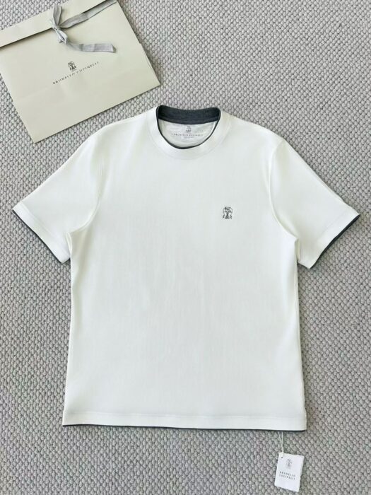 브루넬로쿠치넬리 배색 코튼 크루넥 반팔티 6컬러 레플리카 미러급 SA급 S급 고퀄리티 하이엔드 최상급 의류 [남성] 15