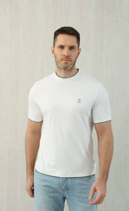 브루넬로쿠치넬리 배색 코튼 크루넥 반팔티 6컬러 레플리카 미러급 SA급 S급 고퀄리티 하이엔드 최상급 의류 [남성] 13