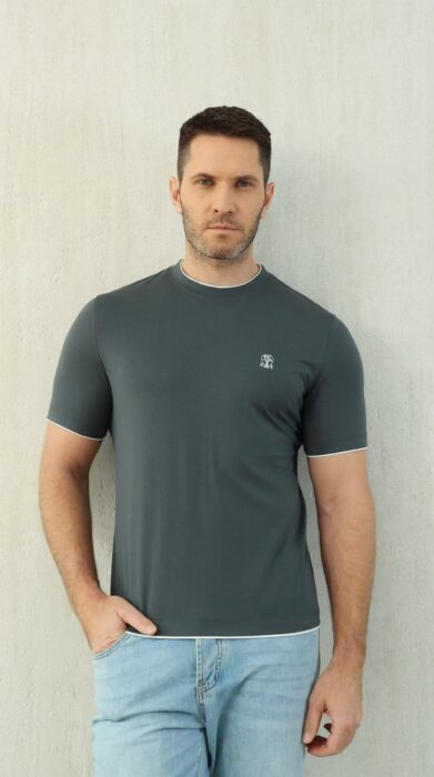 브루넬로쿠치넬리 배색 코튼 크루넥 반팔티 6컬러 레플리카 미러급 SA급 S급 고퀄리티 하이엔드 최상급 의류 [남성] 22