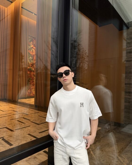 에르메스 H Cheval 순색 반팔티 화이트 베이지 H 레플리카 미러급 SA급 S급 고퀄리티 하이엔드 최상급 의류 [남성여성공용]