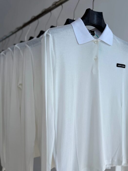 미우미우 얇은 폴로티 / 긴팔티 / 저지 폴로 2컬러 레플리카 미러급 SA급 S급 고퀄리티 하이엔드 최상급 의류 [여성]