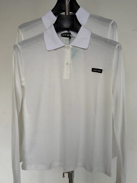 미우미우 얇은 폴로티 / 긴팔티 / 저지 폴로 2컬러 레플리카 미러급 SA급 S급 고퀄리티 하이엔드 최상급 의류 [여성] 5