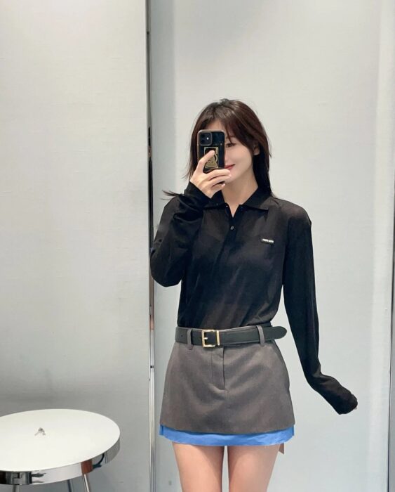 미우미우 얇은 폴로티 / 긴팔티 / 저지 폴로 2컬러 레플리카 미러급 SA급 S급 고퀄리티 하이엔드 최상급 의류 [여성] 18