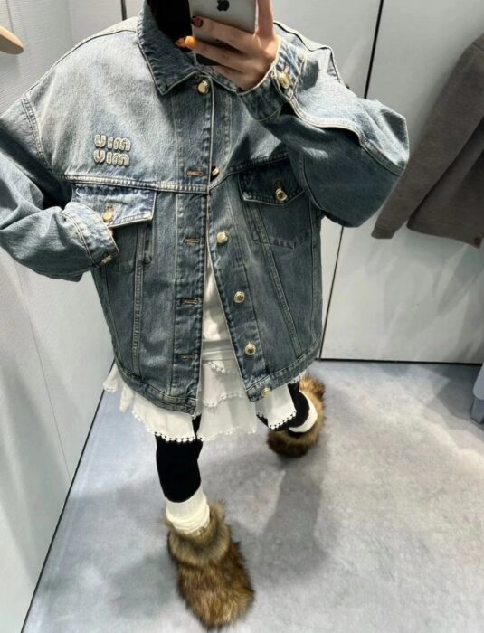 미우미우 블루종 데님 자켓 라이트 블루 레플리카 미러급 SA급 S급 고퀄리티 하이엔드 최상급 의류 [남성여성공용] 10