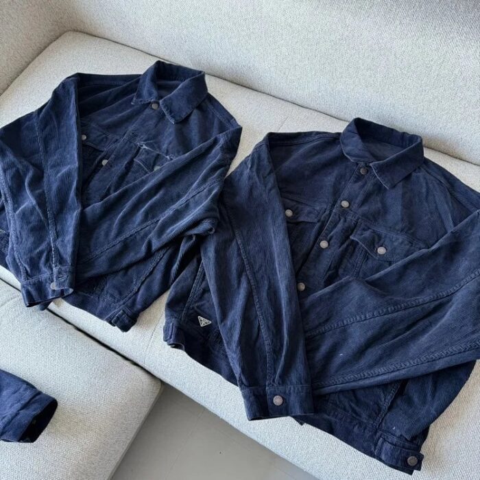 프라다 빈티지 코르덴 자켓 블루 레플리카 미러급 SA급 S급 고퀄리티 하이엔드 최상급 의류 [남성여성공용] 3