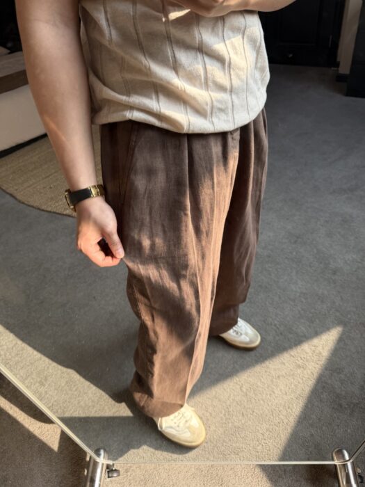 로로피아나 Reinga 캐쥬얼 아마 팬츠 브라운 레플리카 미러급 SA급 S급 고퀄리티 하이엔드 최상급 의류 [남성] 2