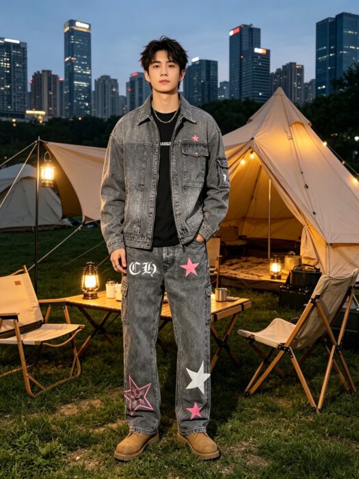 크롬하츠 별 33 프린트 청바지 그레이 레플리카 미러급 SA급 S급 고퀄리티 하이엔드 최상급 의류 [남성여성공용]