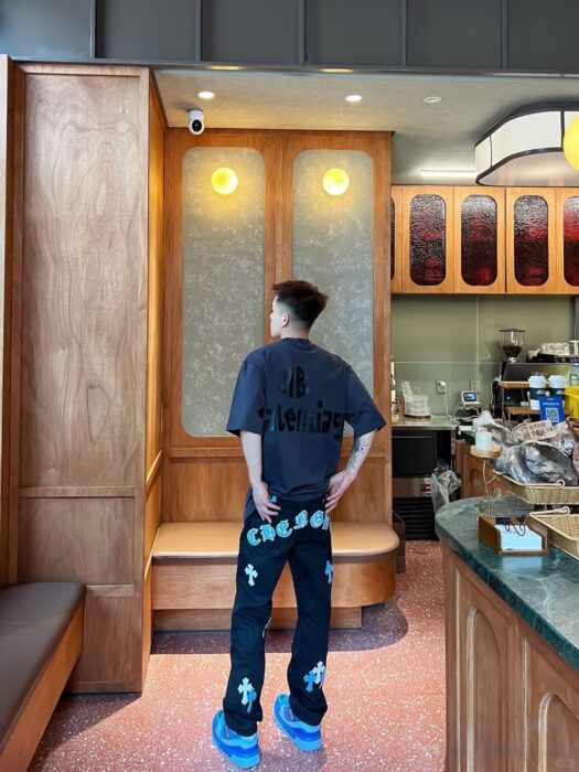 크롬하츠 블루 화이트 십자가 청바지 블랙 레플리카 미러급 SA급 S급 고퀄리티 하이엔드 최상급 의류 [남성여성공용]