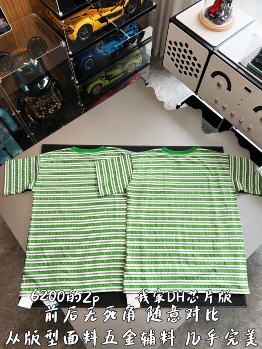 크롬하츠 십자가 스트라이프 반팔티 그린 레플리카 미러급 SA급 S급 고퀄리티 하이엔드 최상급 의류 [남성여성공용] 4