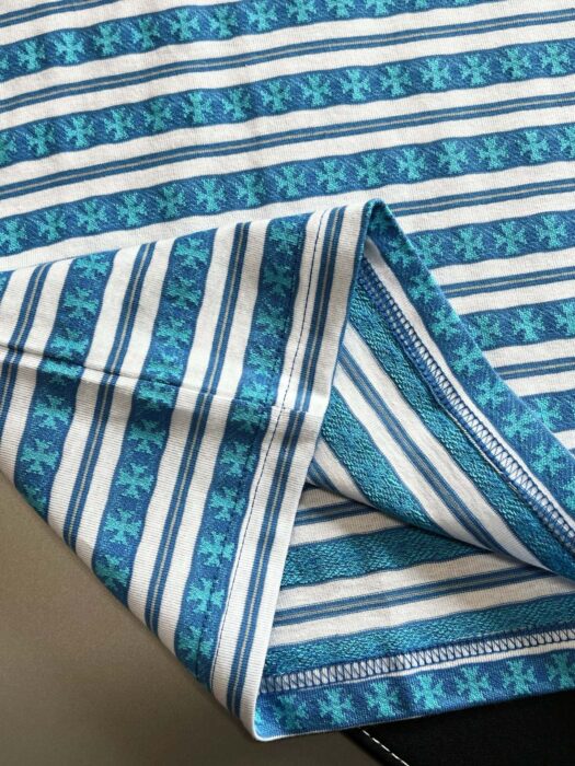 크롬하츠 십자가 스트라이프 반팔티 블루 레플리카 미러급 SA급 S급 고퀄리티 하이엔드 최상급 의류 [남성여성공용] 8