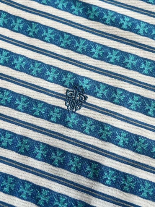 크롬하츠 십자가 스트라이프 반팔티 블루 레플리카 미러급 SA급 S급 고퀄리티 하이엔드 최상급 의류 [남성여성공용] 9