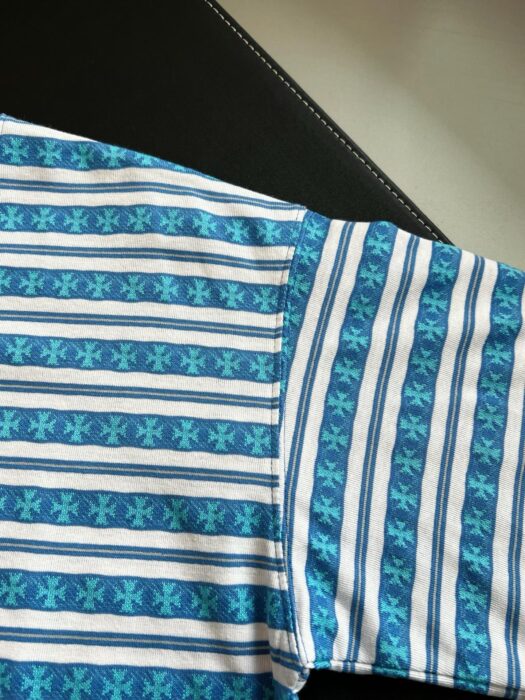 크롬하츠 십자가 스트라이프 반팔티 블루 레플리카 미러급 SA급 S급 고퀄리티 하이엔드 최상급 의류 [남성여성공용] 7