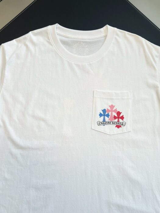 크롬하츠 멀티컬러 십자가 프린트 반팔티 화이트 레플리카 미러급 SA급 S급 고퀄리티 하이엔드 최상급 의류 [남성여성공용] 5