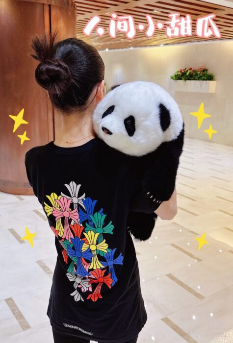 크롬하츠 멀티컬러 십자가 프린트 반팔티 블랙 레플리카 미러급 SA급 S급 고퀄리티 하이엔드 최상급 의류 [남성여성공용] 2