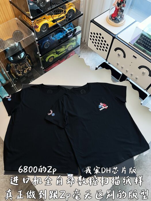 크롬하츠 멀티컬러 십자가 프린트 반팔티 블랙 레플리카 미러급 SA급 S급 고퀄리티 하이엔드 최상급 의류 [남성여성공용] 5