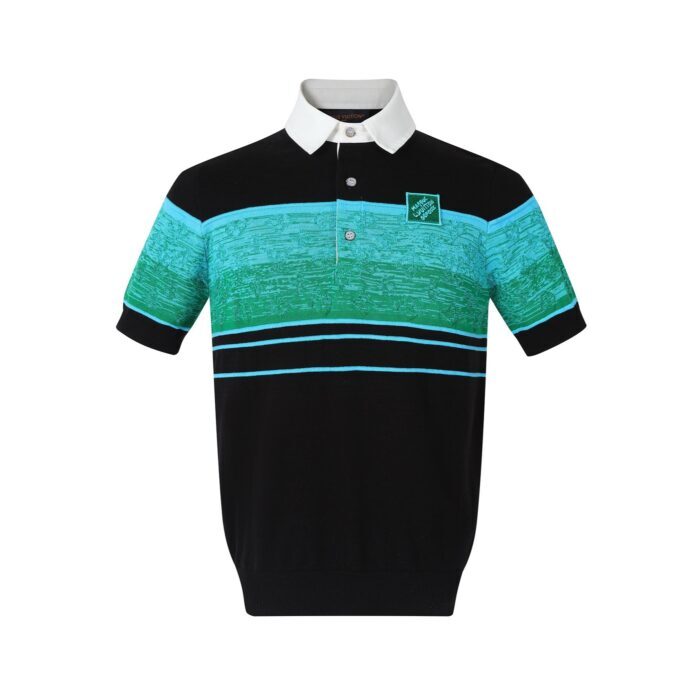 루이비통 이리데슨트 자카드 쇼트 슬리브드 폴로 반팔티 카라티 1AGTM2 레플리카 미러급 SA급 S급 고퀄리티 하이엔드 최상급 의류 [남성여성공용] 3