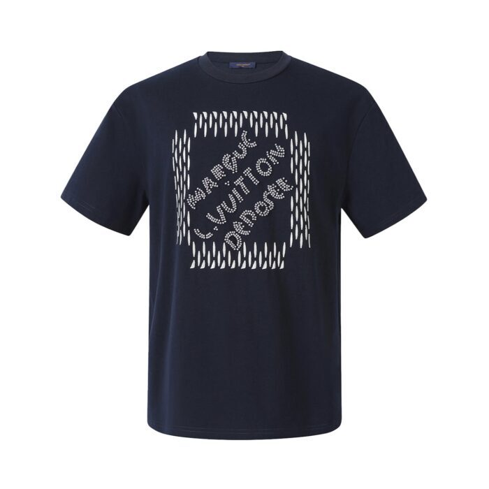 루이비통 구슬 모노그램 자수 반팔티 블랙 레플리카 미러급 SA급 S급 고퀄리티 하이엔드 최상급 의류 [남성여성공용] 7