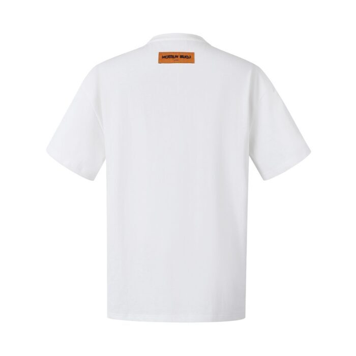 루이비통 구슬 모노그램 자수 반팔티 화이트 레플리카 미러급 SA급 S급 고퀄리티 하이엔드 최상급 의류 [남성여성공용] 4