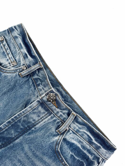 크롬하츠 블랙 십자가 워싱 청바지 라이트 블루 레플리카 미러급 SA급 S급 고퀄리티 하이엔드 최상급 의류 [남성여성공용] 5