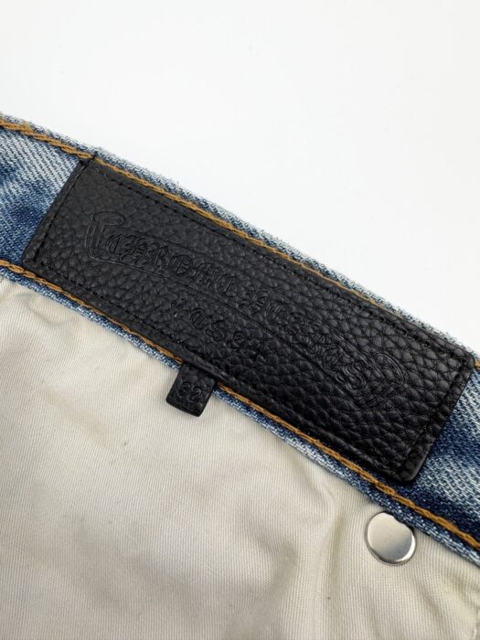 크롬하츠 블랙 십자가 워싱 청바지 라이트 블루 레플리카 미러급 SA급 S급 고퀄리티 하이엔드 최상급 의류 [남성여성공용] 10