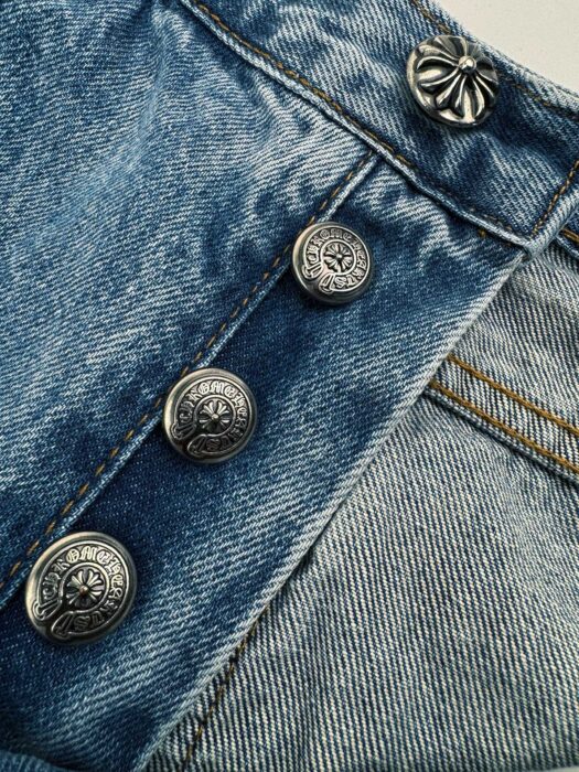 크롬하츠 블랙 십자가 워싱 청바지 라이트 블루 레플리카 미러급 SA급 S급 고퀄리티 하이엔드 최상급 의류 [남성여성공용] 9