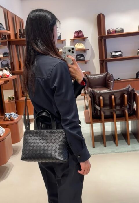 보테가베네타 미니 인트레치아토 지퍼 토트 백 855504 블랙 레플리카 미러급 SA급 S급 고퀄리티 최상급 하이엔드 가방 [남성여성공용]