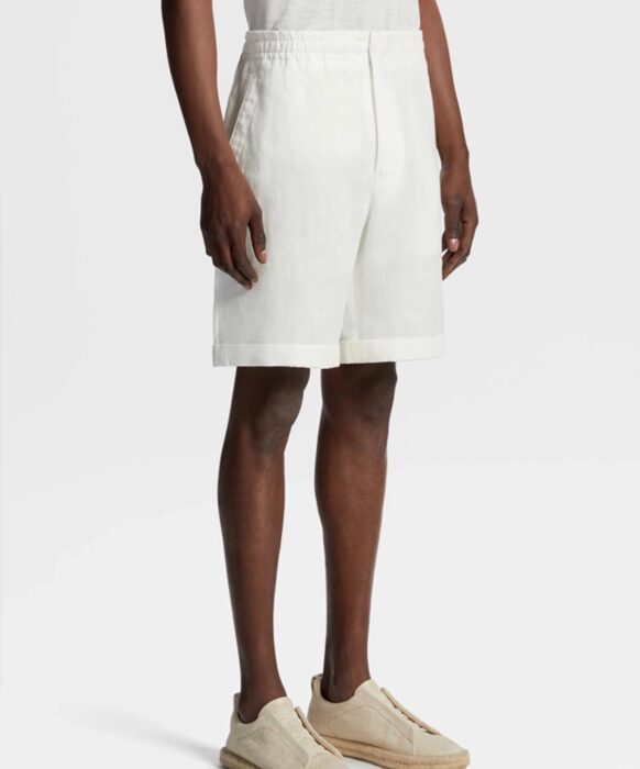 제냐 뒷면 큰 포켓 아마 반바지 화이트 레플리카 미러급 SA급 S급 고퀄리티 하이엔드 최상급 의류 [남성]