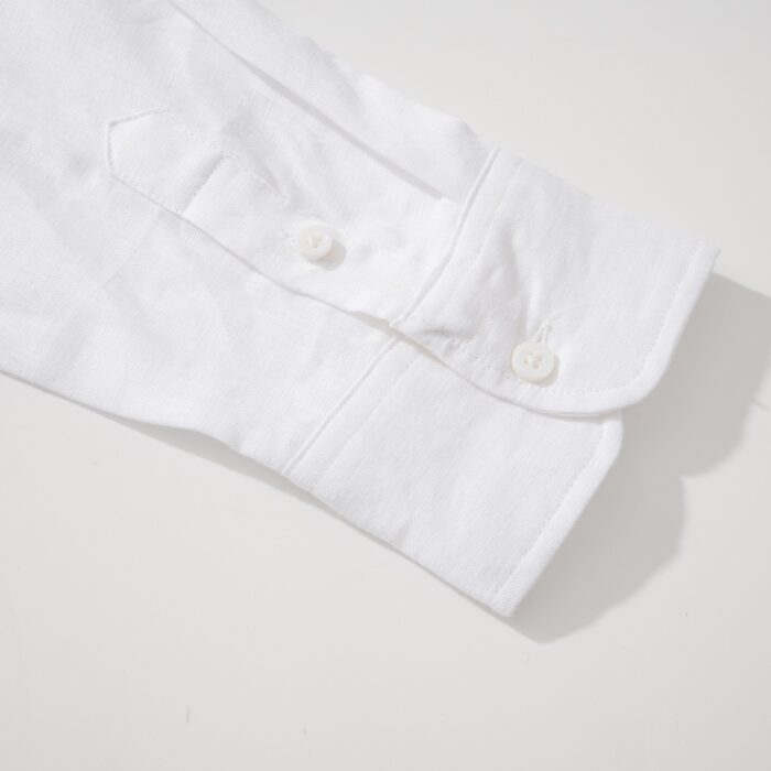 로로피아나 엘리아 베이직 순색 아마 노칼라 긴팔 셔츠 화이트 레플리카 미러급 SA급 S급 고퀄리티 하이엔드 최상급 의류 [남성] 8