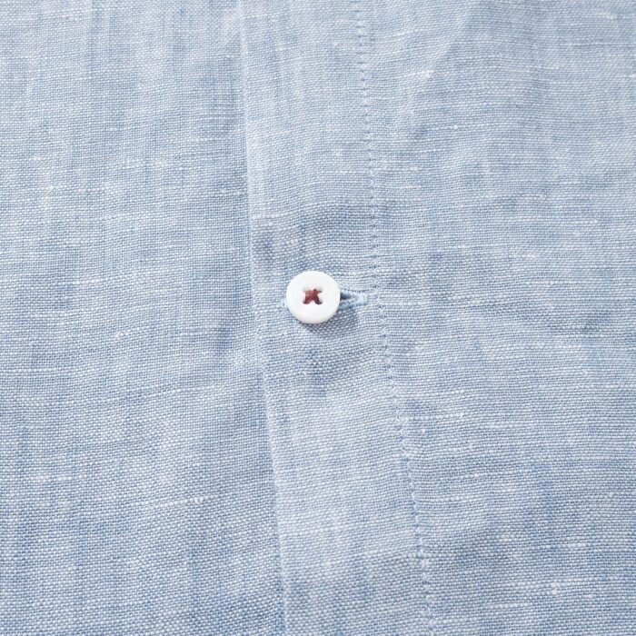 로로피아나 엘리아 베이직 순색 아마 노칼라 긴팔 셔츠 블루 레플리카 미러급 SA급 S급 고퀄리티 하이엔드 최상급 의류 [남성] 5