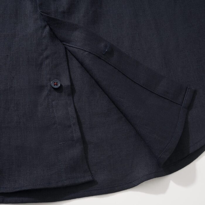 로로피아나 엘리아 베이직 순색 아마 노칼라 긴팔 셔츠 네이비 블랙 레플리카 미러급 SA급 S급 고퀄리티 하이엔드 최상급 의류 [남성] 7