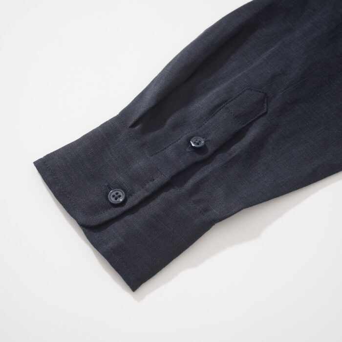 로로피아나 엘리아 베이직 순색 아마 노칼라 긴팔 셔츠 네이비 블랙 레플리카 미러급 SA급 S급 고퀄리티 하이엔드 최상급 의류 [남성] 9