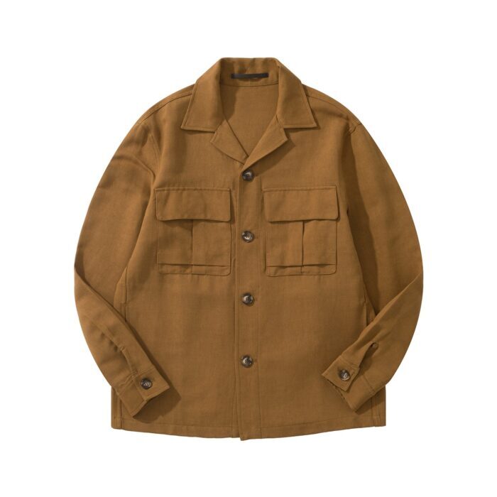 로로피아나 빈티지 아마 더블 포켓 카고 자켓 브라운 레플리카 미러급 SA급 S급 고퀄리티 하이엔드 최상급 의류 [남성] 3