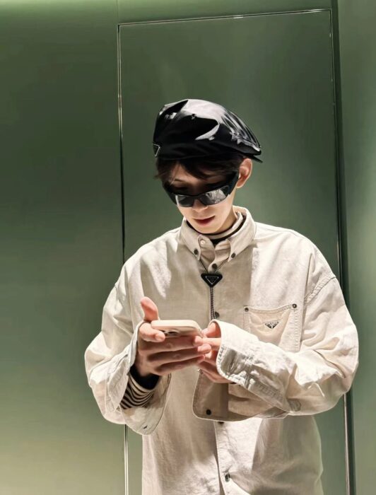 프라다 포켓 삼각로고 워싱 긴팔 셔츠 레플리카 미러급 SA급 S급 고퀄리티 하이엔드 최상급 의류 [남성여성공용] 4