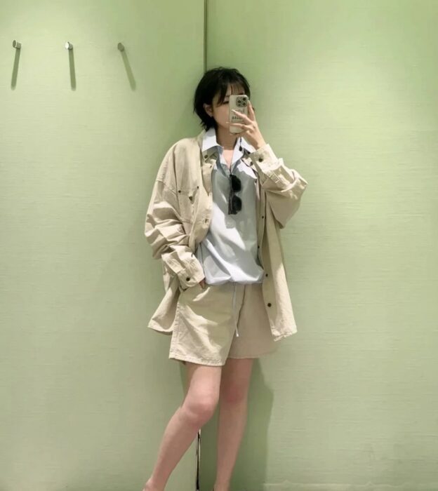 프라다 포켓 삼각로고 워싱 긴팔 셔츠 레플리카 미러급 SA급 S급 고퀄리티 하이엔드 최상급 의류 [남성여성공용] 6