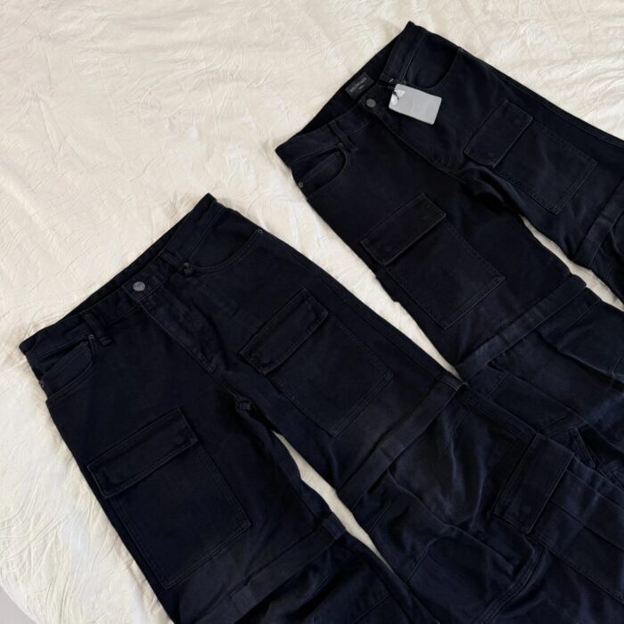 발렌시아가 플레어드 카고 팬츠 블랙 탈부착 팬츠 레플리카 미러급 SA급 S급 고퀄리티 하이엔드 최상급 의류 [남성여성공용] 2