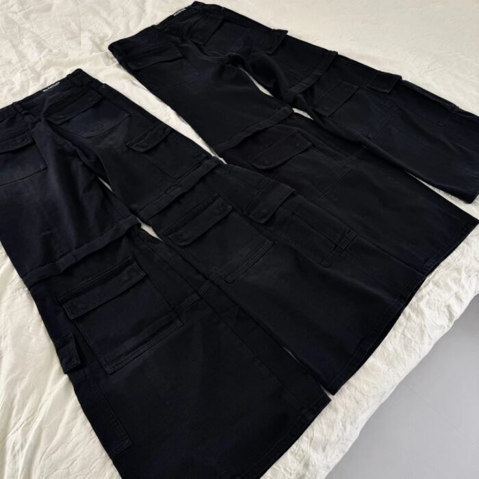 발렌시아가 플레어드 카고 팬츠 블랙 탈부착 팬츠 레플리카 미러급 SA급 S급 고퀄리티 하이엔드 최상급 의류 [남성여성공용] 6
