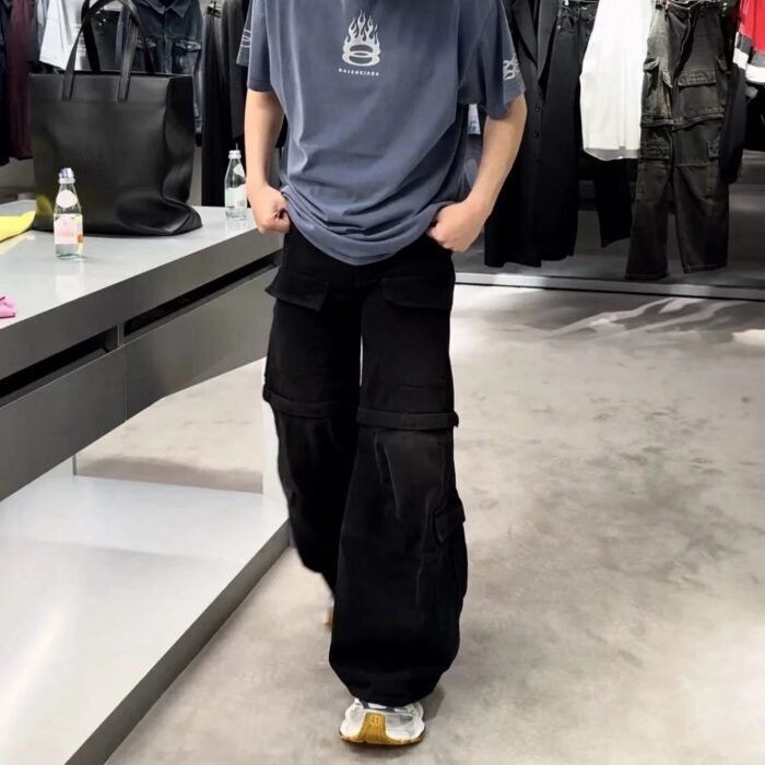 발렌시아가 플레어드 카고 팬츠 블랙 탈부착 팬츠 레플리카 미러급 SA급 S급 고퀄리티 하이엔드 최상급 의류 [남성여성공용] 11